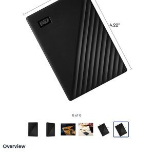 New Western Digital 4TB My Passport Portable Hard Drive USB 3.0